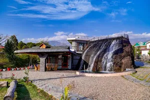 Belvilla 3BHK Modern Villa with Mini Waterfall and Lawn image