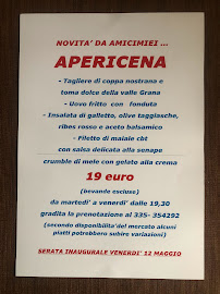 Carte du Ristorante Amicimiei à Cuneo