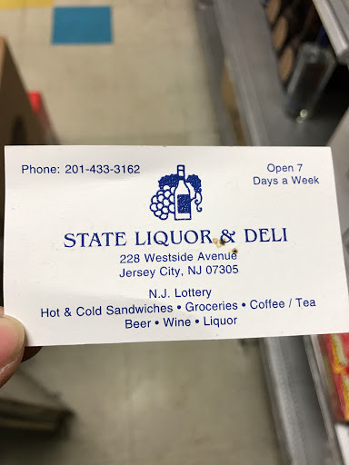 Liquor Store «State Liquor & Deli», reviews and photos, 228 West Side Ave, Jersey City, NJ 07305, USA