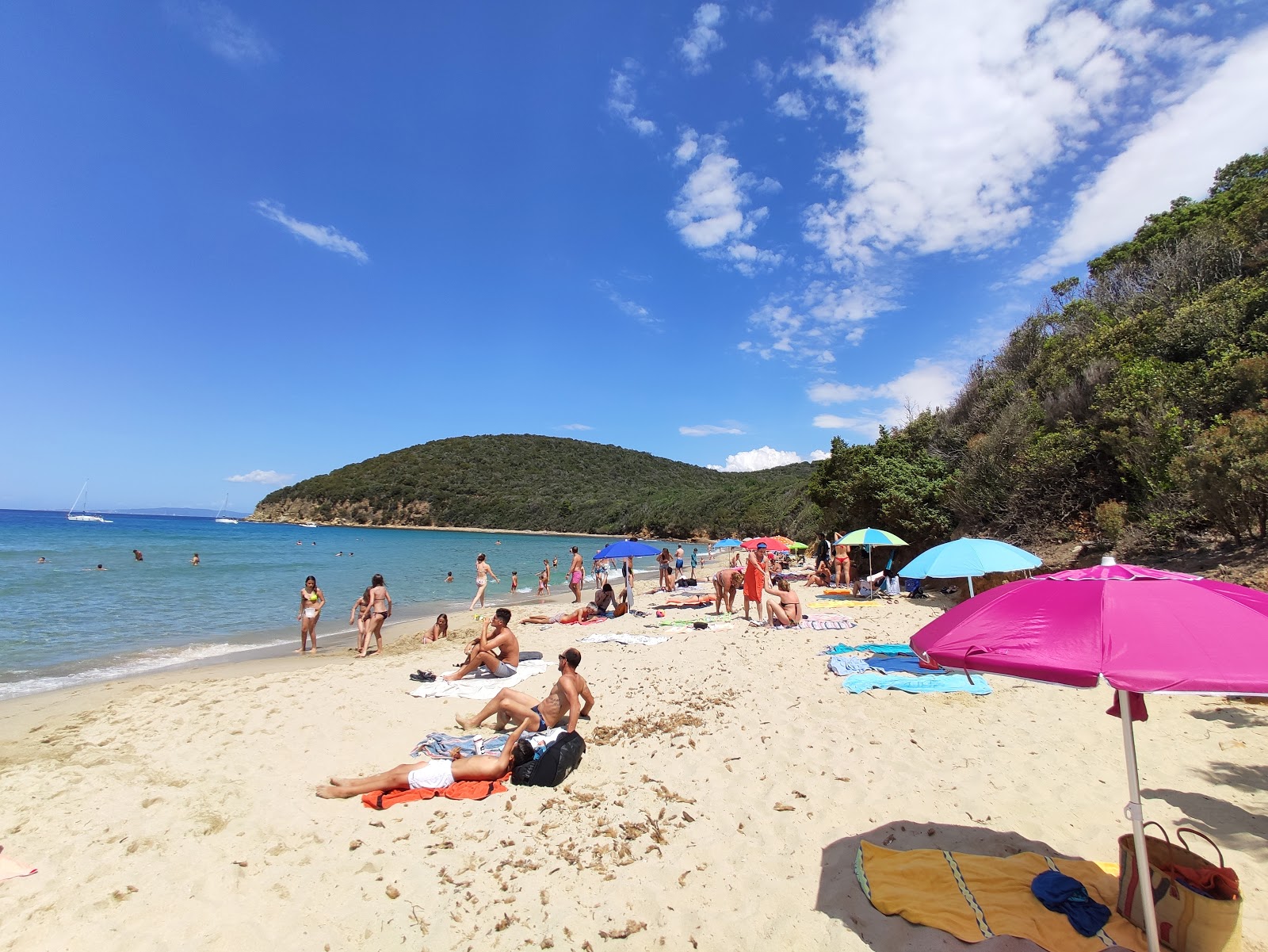 Foto av Cala Violina Scarlino med vit sand yta