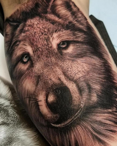 Explore lower leg tattoo ideas, creative tattoo ideas in Anchorage, available at SDITATTOO, LLC