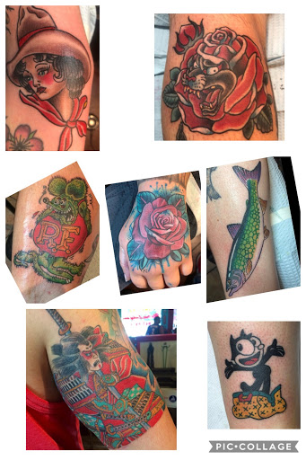 Explore mother father tattoo ideas, creative tattoo ideas in Miami, available at Almost Famous Tattoo Parlour