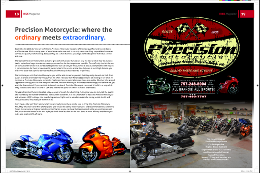 Used Motorcycle Dealer «PRECISION MOTORCYCLE», reviews and photos, 129 Southgate Ave, Virginia Beach, VA 23462, USA