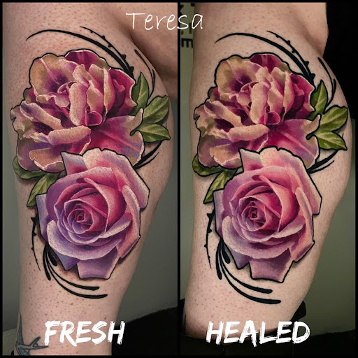 Explore dog name tattoo ideas, creative tattoo ideas in Sanford, available at Venom Ink Tattoo