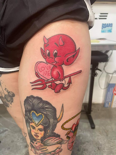 Explore stickman tattoo ideas, creative tattoo ideas in Cocoa Beach, available at The Corner Tattoo and Piercing Studio