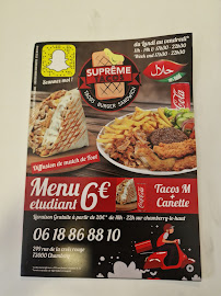 Aliment-réconfort du Restauration rapide SUPRÊME TACOS 73 (ex oumma burger) à Chambéry - n°7