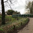 Folly houses and footbridge