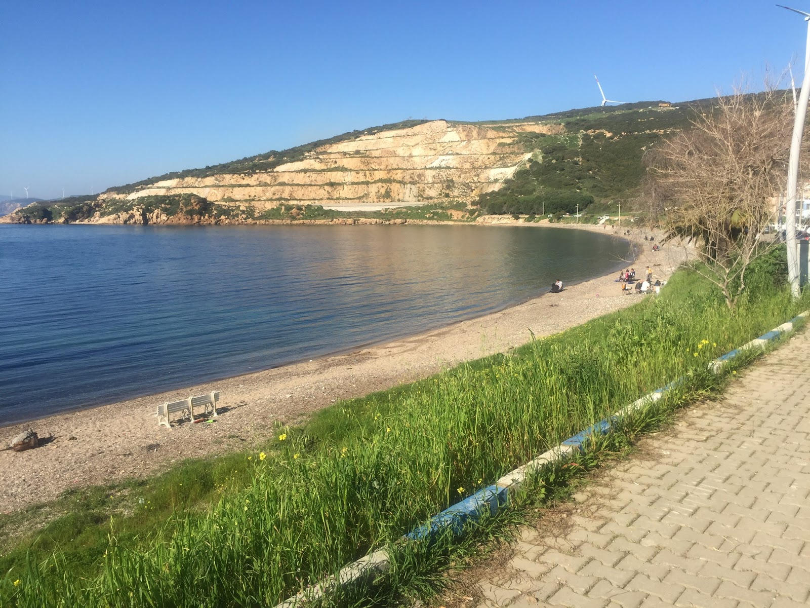 Foto av Cakmakli Beach med turkos rent vatten yta