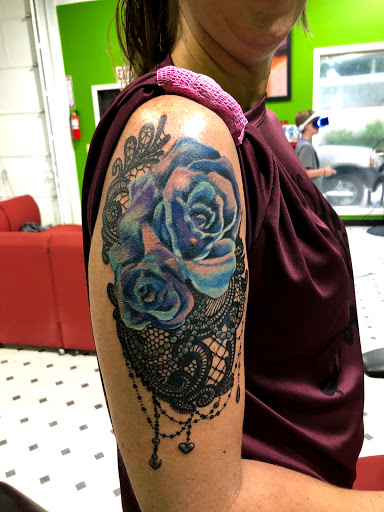 Explore mens behind the ear tattoo ideas, creative tattoo ideas in Evansville, available at Ink Therapy 101