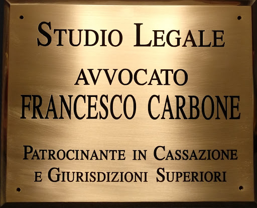 STUDIO LEGALE Avvocato Francesco CARBONE Patrocinante in CASSAZIONE e Giurisdizioni Superiori