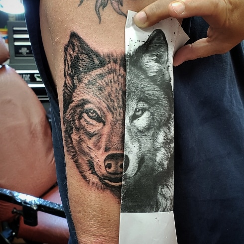 Explore upper back tattoo ideas, creative tattoo ideas in Warsaw, available at Mosthigh Tattoos & Body Piercings