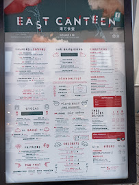 East Canteen Krutenau à Strasbourg menu