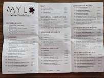 Carte du Mylo Asia Noodle Bar à Friedrichsdorf