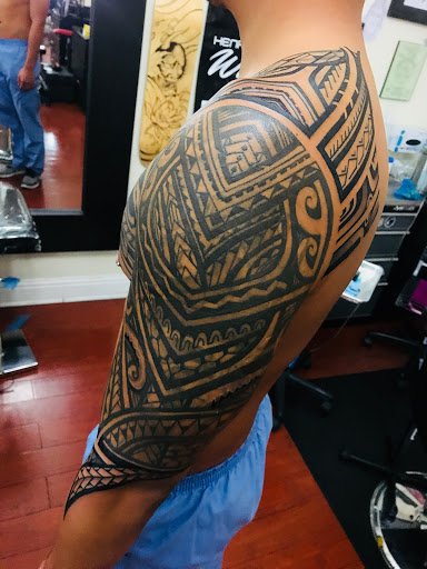 Explore tattoo sleeve black and grey ideas, creative tattoo ideas in Fremont, available at Inkies Tattoo Studio