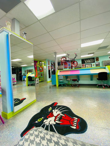 Explore pin up girl tattoo ideas, creative tattoo ideas in Houston, available at The Neon Jackal Tattoo