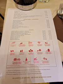 Menu / carte de Ristorante Marciana à Venice