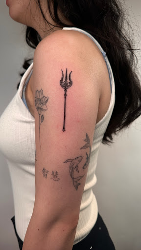 Explore cute tri moon tattoo ideas, creative tattoo ideas in New York, available at In Due Time Tattoo