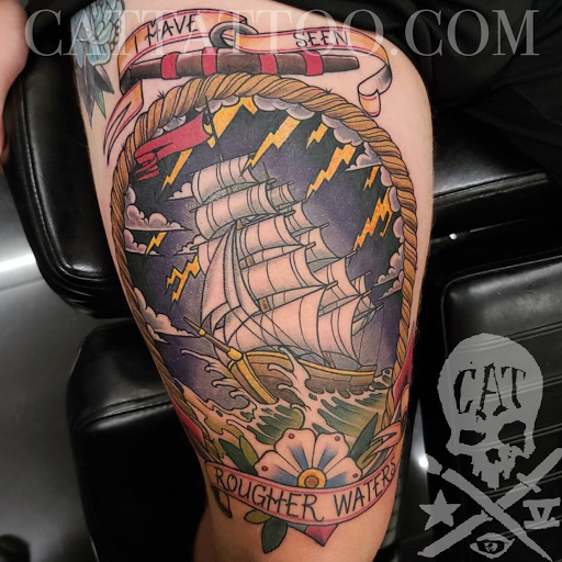 Explore rammstein tattoo ideas, creative tattoo ideas in Addison, available at Cat Tattoo