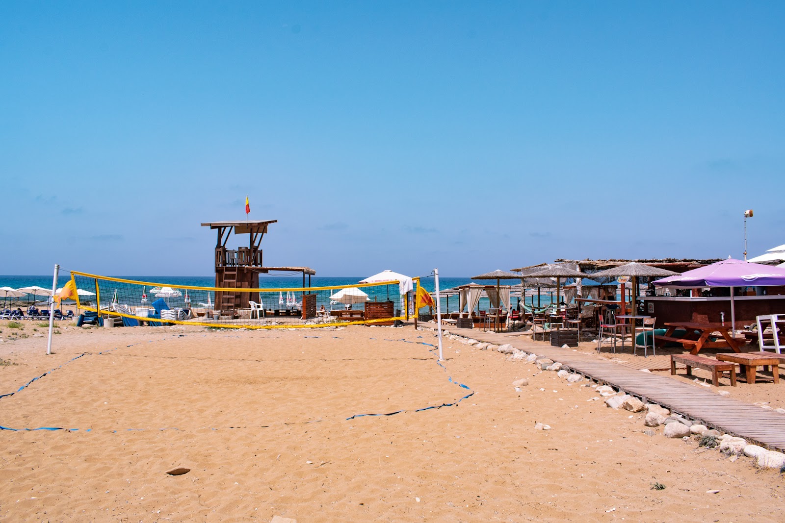 Foto van Kotsias beach met turquoise puur water oppervlakte
