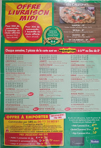 Menu / carte de Liberty Pizza à Grenoble