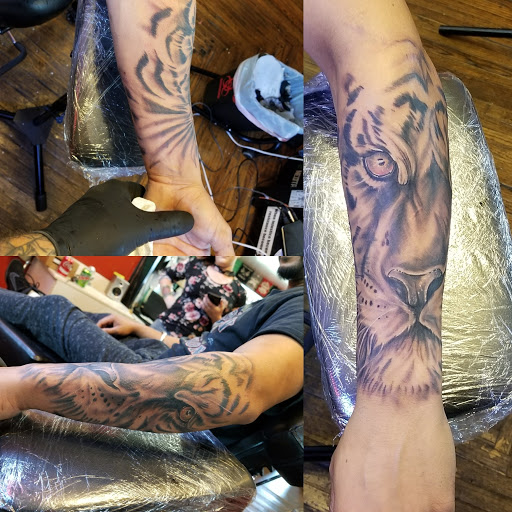 Explore hand cover up tattoo ideas, creative tattoo ideas in Noblesville, available at Mystic Images Tattoo Co.
