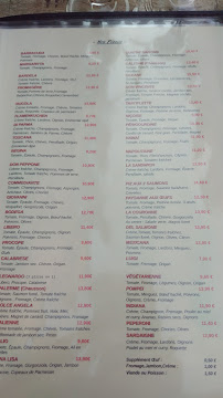 Le Procopio à Saintes menu