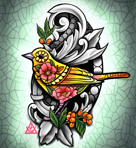 Explore horror movie tattoo ideas, creative tattoo ideas in Topeka, available at Looking Glass Tattoo & Gallery