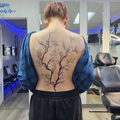 Explore female back tattoo ideas, creative tattoo ideas in Cuyahoga Falls, available at Sick Skins Skin Art Studio