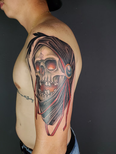 Explore drug dealer tattoo ideas, creative tattoo ideas in Orem, available at Hearts and Hands Tattoo and Piercing