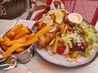 Fish and chips du Restaurant français Le Bisqu'in à Beauvoir - n°6