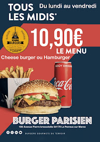 Hamburger du Restaurant de hamburgers Burger parisien à Le Perreux-sur-Marne - n°12