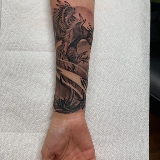 Explore plague doctor tattoo ideas, creative tattoo ideas in Fort Wayne, available at Grade A Tattoos and Body Piercing
