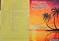 Menu du Due Palme à Santa Teresa Gallura