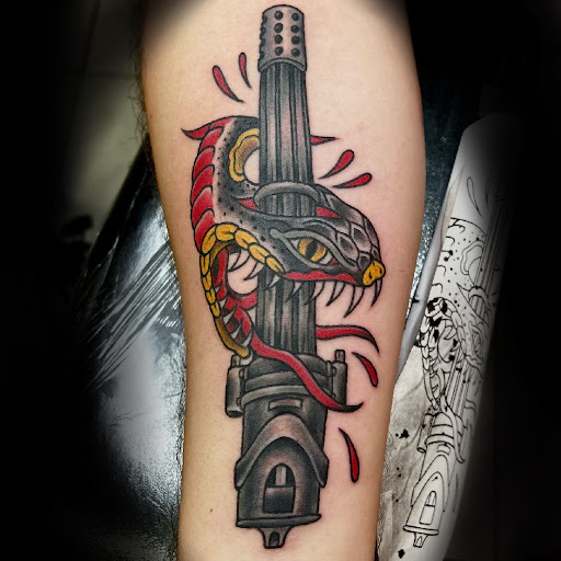 Explore skull tattoo ideas for men, creative tattoo ideas in Honolulu, available at Sacred Art Tattoo Waikiki