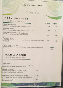Restaurant Le Carpe Diem à Bernay (le menu)