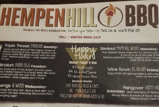 Bar & Grill «Hempen Hill BBQ», reviews and photos, 13208 Fountain Head Plaza, Hagerstown, MD 21742, USA