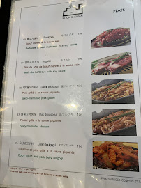 Kook Il Kwan à Paris menu