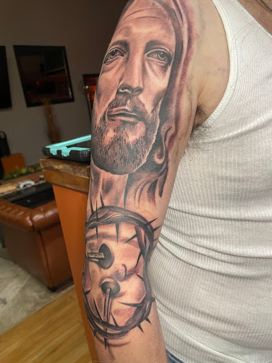 Explore tattoo birth date ideas, creative tattoo ideas in Salisbury, available at Touch of Grey Tattoo & Piercing Studio