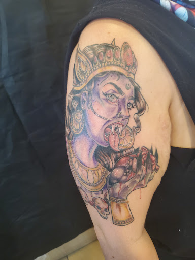 Explore virgin mary tattoo ideas, creative tattoo ideas in Albuquerque, available at Relic Tattoo Co.