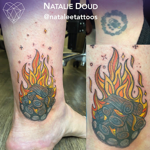 Explore lion and cub tattoo ideas, creative tattoo ideas in Spokane, available at Moms Custom Tattoo & Body Piercing