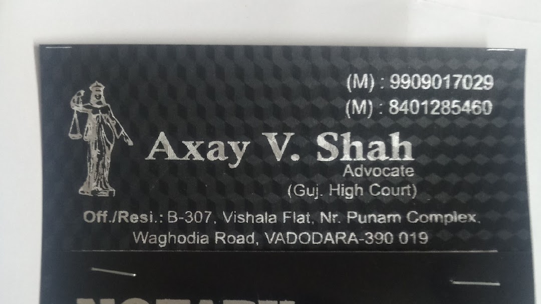 Advocate and Notary Axay Shah
