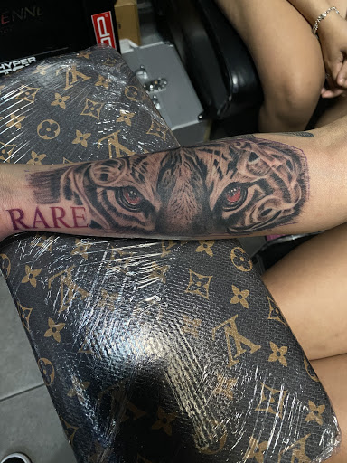 Explore hellscape sleeve tattoo ideas, creative tattoo ideas in Houston, available at Vibes Tattoo Studio Houston