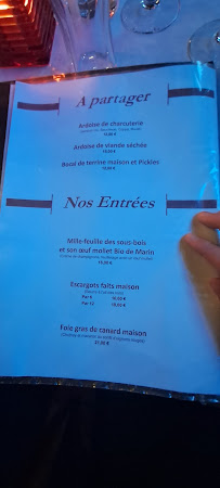 Restaurant Le Relais de la Chevrette à Bernex (le menu)