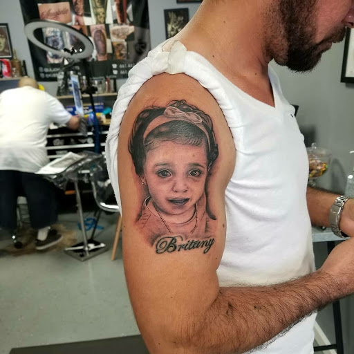 Explore small thigh tattoo ideas, creative tattoo ideas in Bakersfield, available at KUSTOM CREATIONS TATTOO & PIERCING STUDIO