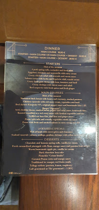 La Boussole à La Rochelle menu