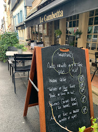 Menu / carte de Le Gambetta à Honfleur