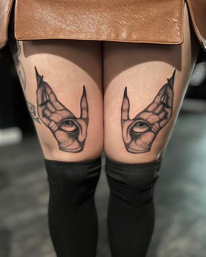 Explore double heart tattoo ideas, creative tattoo ideas in Scarborough, available at North Coast Tattoo Company