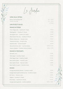 Menu du Le Jardin à Savio