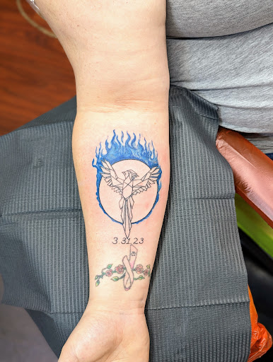 Explore feminine foot tattoo ideas, creative tattoo ideas in Pittsburg, available at NeonMoon Tattoo