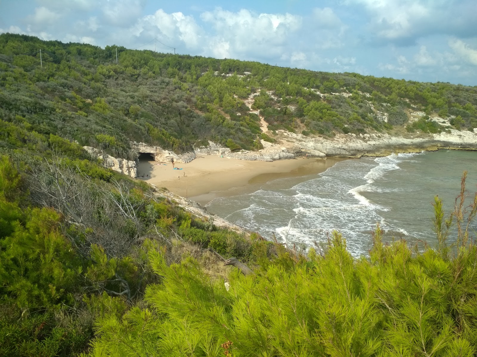 Foto van Cala dei Turchi met kleine baai